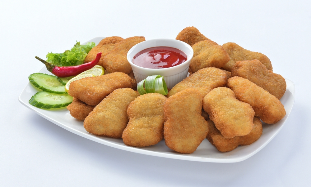 Nuggets,,Prepared,By,Boneless,Chicken,Meat,,Marinated,In,Few,Spices